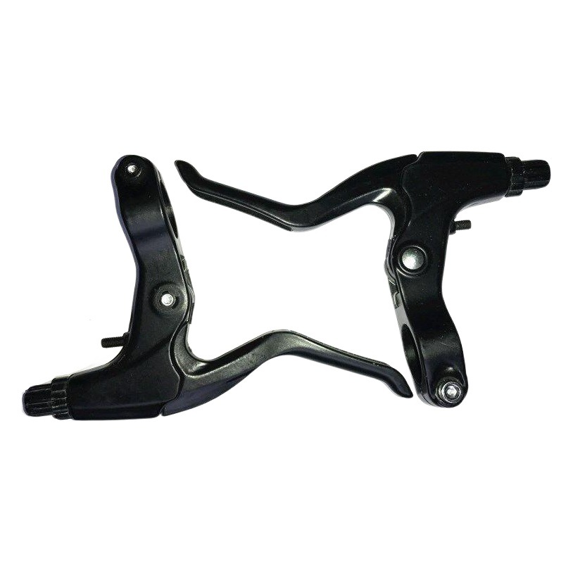 Aluminum Alloy Mountain Bike Brake Lever, Aluminum Brake Lever for Road Bikes and Fixed Gear Bikes, White and Black Brake Cable
