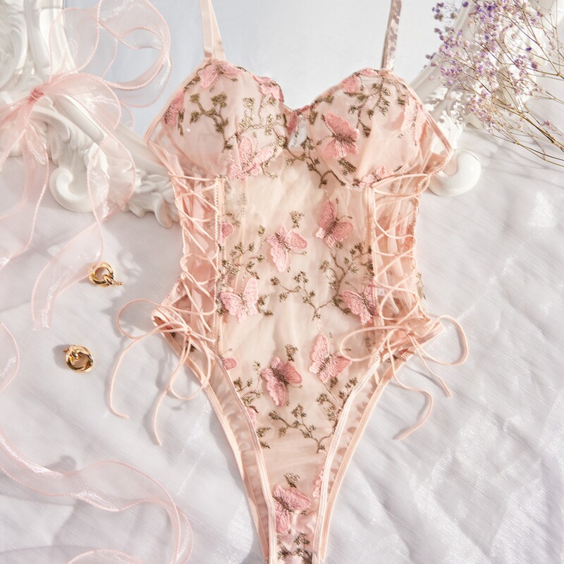 Teddy cross-border factory European and American Amazon/ebay foreign trade sexy lingerie supply lace tight jumpsuit