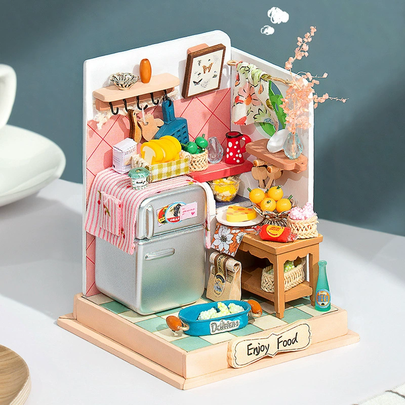 Hut, small toy, wooden constructor, DIY house, anti-stress, Birthday gift