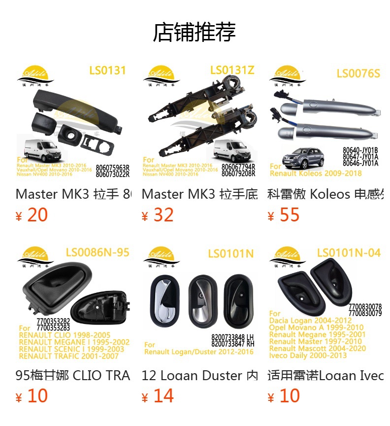 Master Mk3 Handle 806075963R 806073022R 806079208R 806067794R