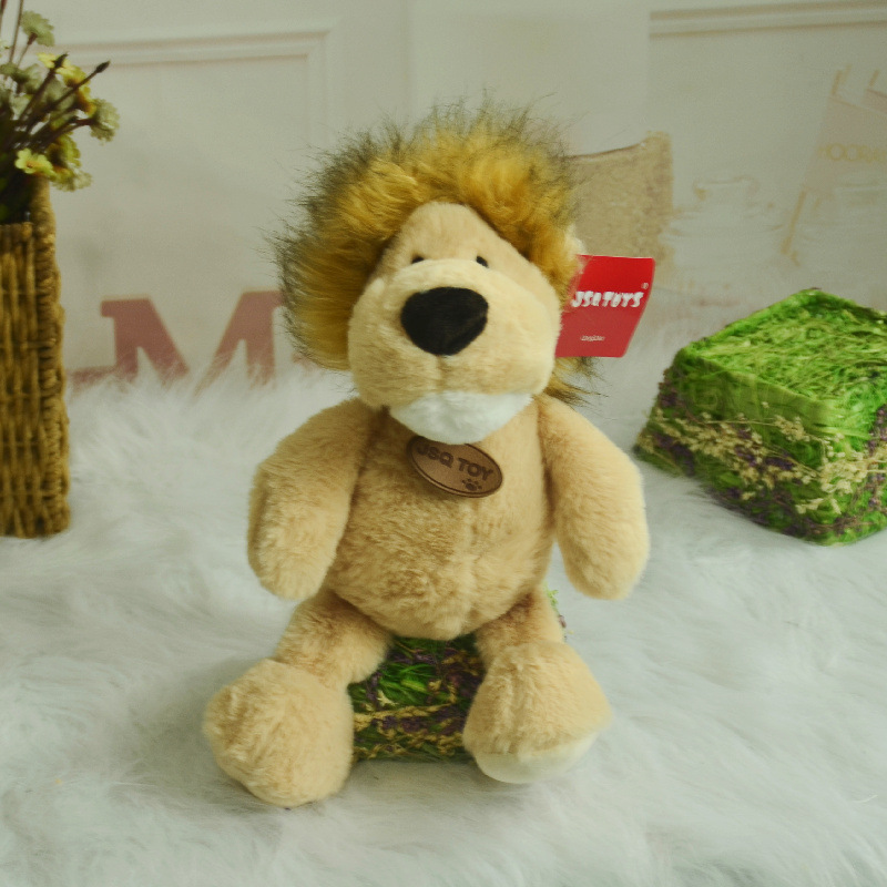 Animales de la jungla Muñeca de león amarillo Juguete de peluche Muñeca de trapo para niños Muñeca Regalo de cumpleaños Almohada Transfronteriza al por mayor