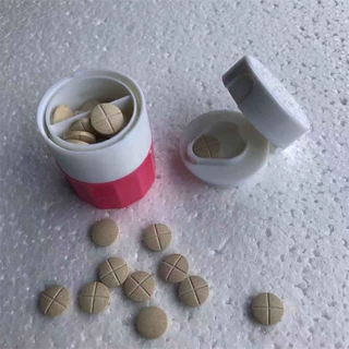 厂家直供四宝盒切药器 多功能储存药丸盒  磨药盒 OPP袋包装