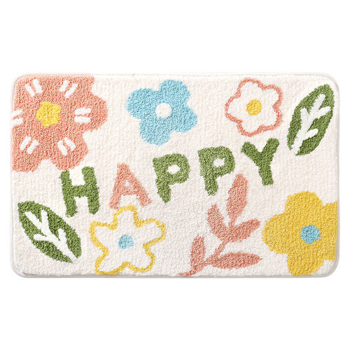 New small fresh plush bathroom non-slip mat home entrance thickened floor mat bathroom bedroom foot mat door