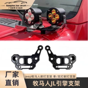 Wrangler Spotlight Braketi Tək/Cüt Lampa Wrangler JL Mühərrik Braketi