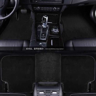 mats, one mat for one car — Universal Foot Pad - black-custom-made-floor-mats-three-piece-set