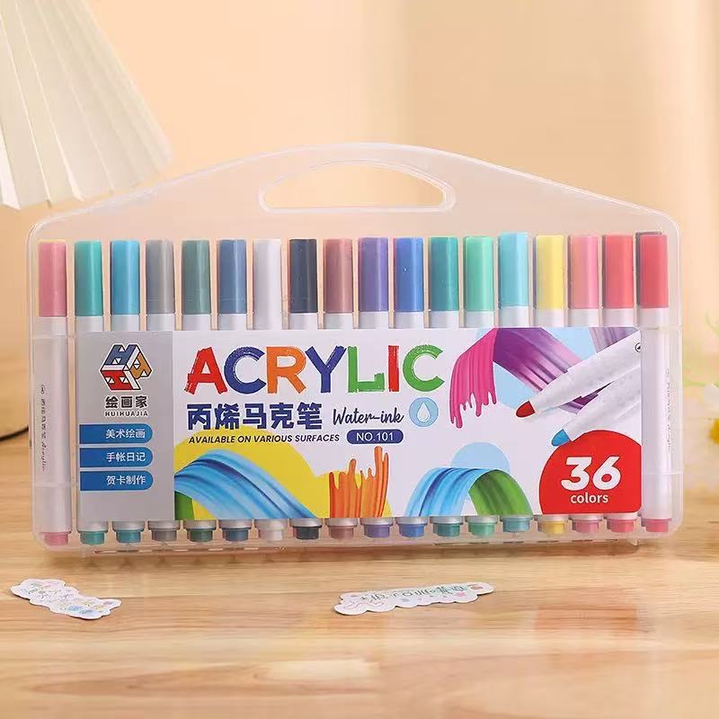 Acrílico marcador acuarela marcador al por mayor estudiante de negocios creativo papelería suministros traje niños dibujos animados