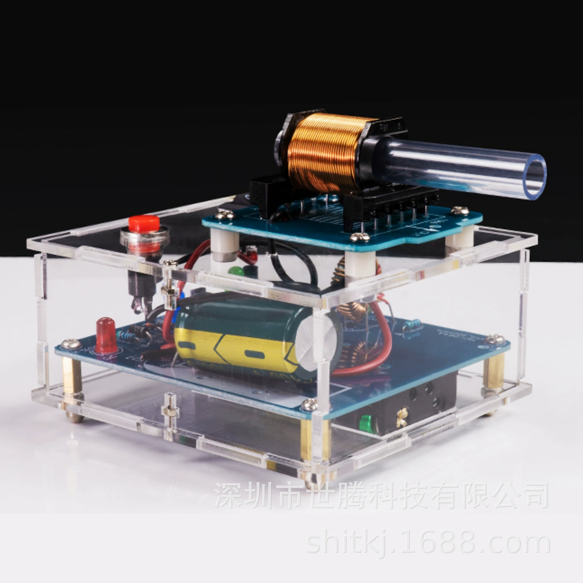 Высоковольтный электромагнитный пистолет, комплект «сделай сам», модуль повышения напряжения, печатная плата, практика сварки, цифровые детали для научных экспериментов