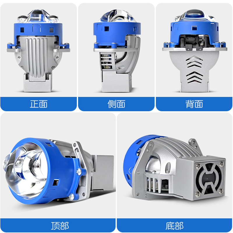 Lentes de doble luz del automóvil LED P60 doble láser directo delantero 70W de alta potencia