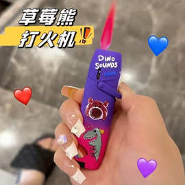 新款渐变炫酷防风蓝焰打火机个性创意设计炫酷卡通图片送男友闺蜜