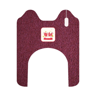Electric vehicle foot mat electric tricycle foot mat - emma-happy-cq700-foot-mats-burgundy-fortune-free-velcro