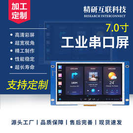 7串口屏1024*600工控设备MODBUS/232/485/TTL/HMI二次开发显示屏