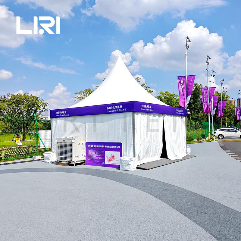 大型户外体育赛事活动临时观察点尖顶帐篷小型锥顶棚休息室垃圾点
