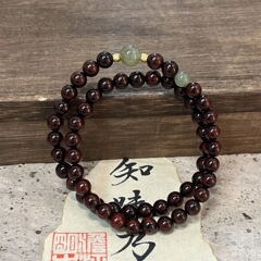女性用の中国風の無地の幸運のブレスレット、中国風の文学的な二層ブレスレット、カップルデザイン、親友の甘いブレスレット