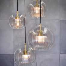 北欧轻奢创意玻璃水母吊灯 ins吧台餐厅卧室床头设计师个性小吊灯