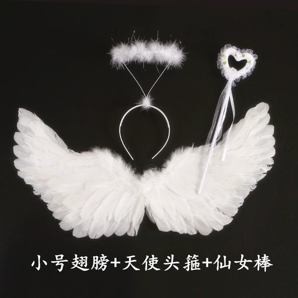 [小号翅膀+天使头箍+仙女棒]