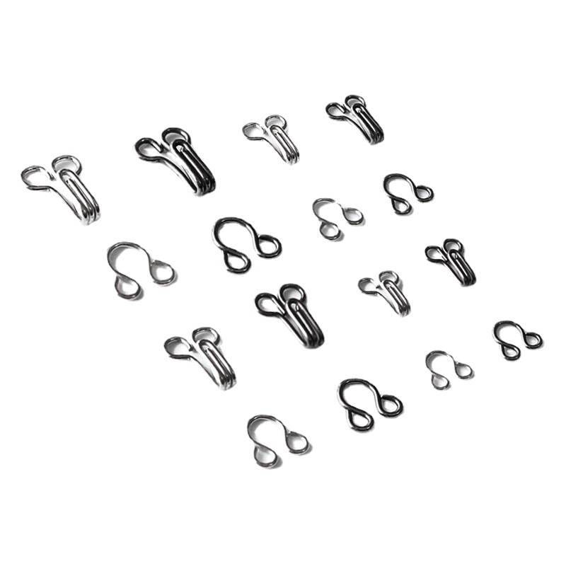 金属领勾弹簧领钩 铁质风纪扣 乌蝇内衣扣 隐形暗扣