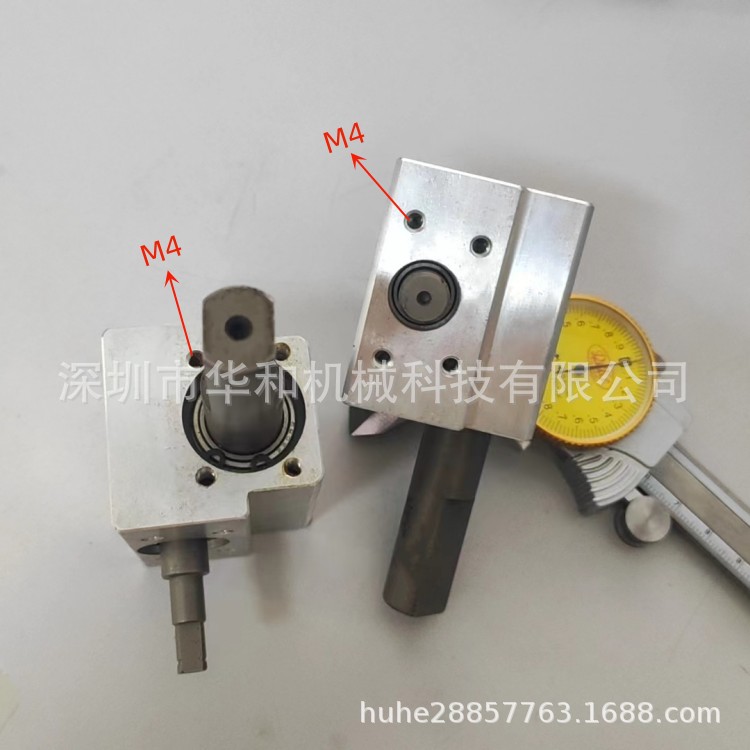 微型小模数1:16蜗轮蜗杆减速箱器铝外壳电机马达配件现货齿轮箱