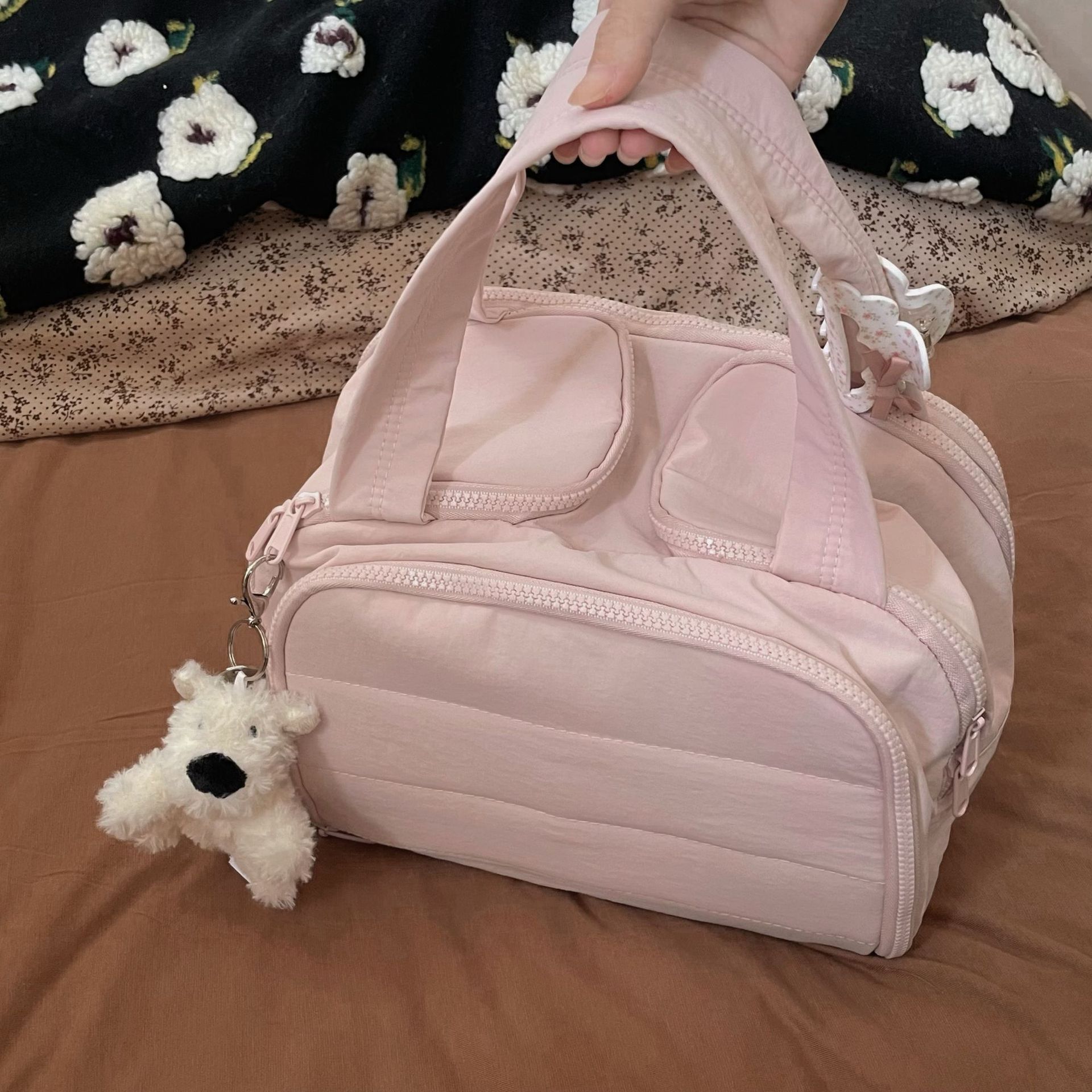 Nueva zona de alta gama, bolsa de lavado de gran capacidad, bolsa de cosméticos, bolsa de cosméticos de viaje portátil, bolsa de lavado de viaje de doble capa