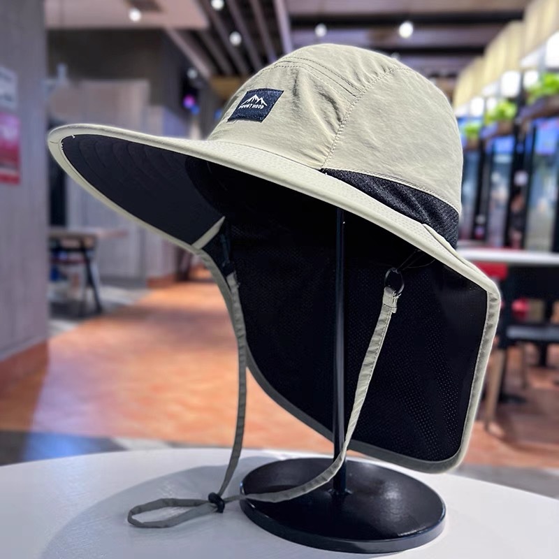 Men's summer travel sun hat for adults solar-powered