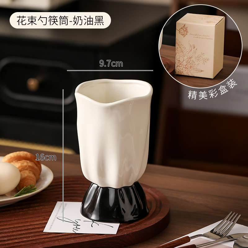 収納ラック 箸かご 多機能キッチン食器収納ラック 箸筒 セラミック排水管 箸ラック スプーン フォーク|undefined