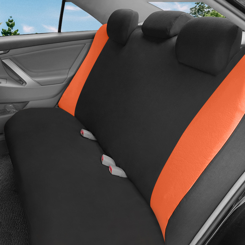 New Style Patchwork Contrasting Color Polyester Fabric Car Seat Covers Are a Hot-Selling Cross-Border Hit