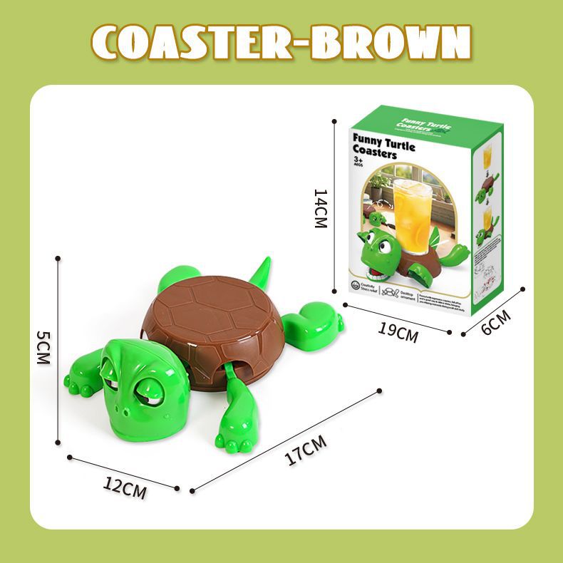 거북이 코스터 104g-갈색 녹색(영어 색상 상자)