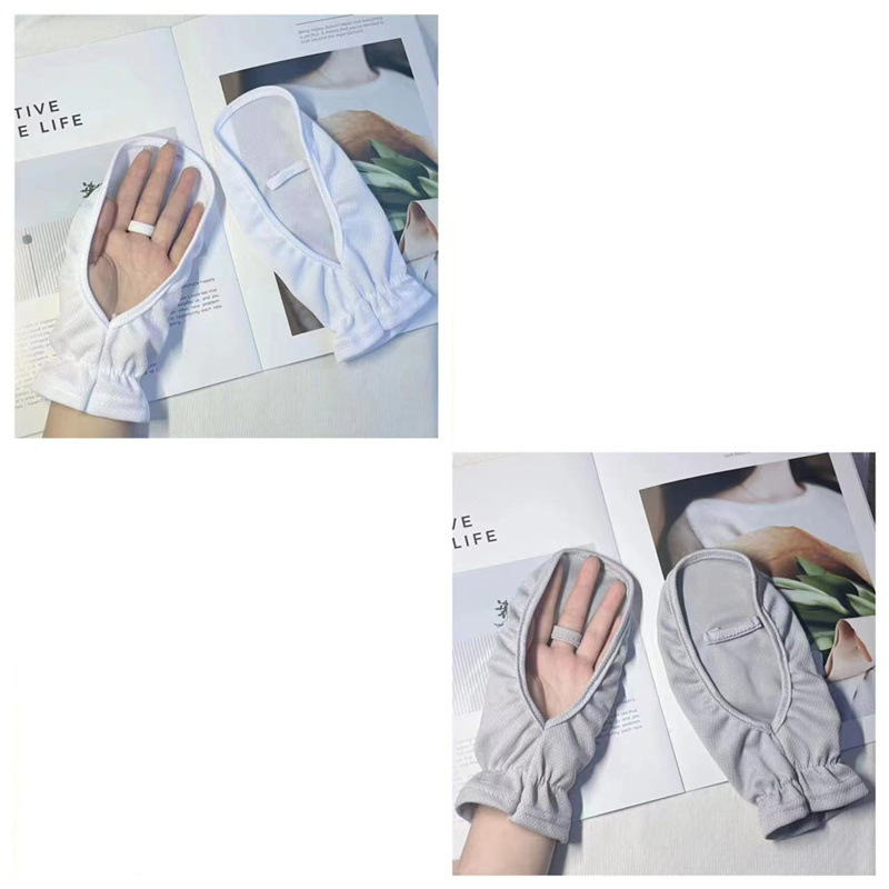 회색 + 흰색(2쌍) 자외선 차단 장갑