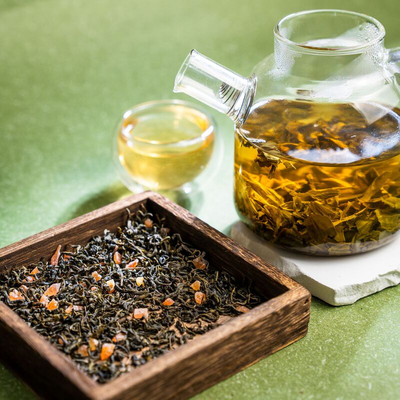 Source factory summer cold drink fruit tea: dried passion fruit green tea, refreshing and non-greasy beverage, suitable for both hot and cold brewing