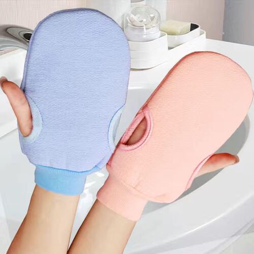 Solid color cute bath towel, bath gloves, men's and women's bath towel, bath towel