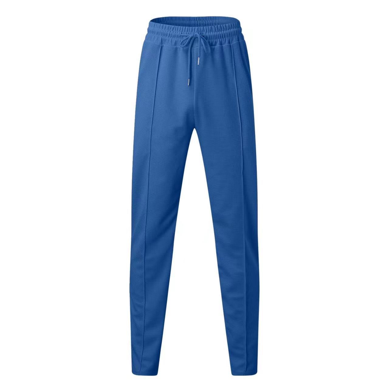 Men's Half-zip Activewear Set Long Sleeve Top And Pants For Gym_voghion.com