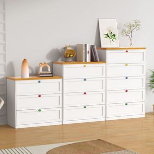Household Steel Chest of Drawers Living Room Side Cabinet Bedroom Bedside Storage Storage Drawer Cabinet Modern Simple Iron Chest of Drawers