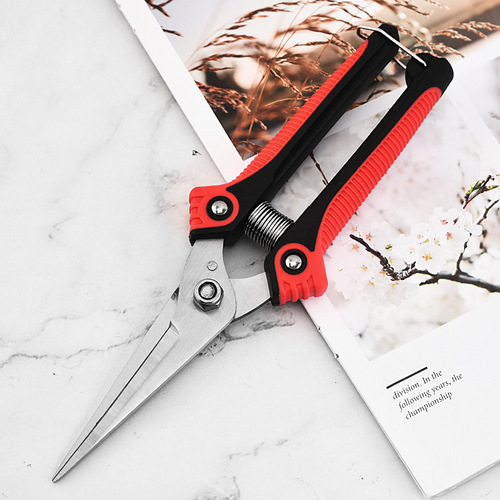 Stainless steel multifunctional pruning shears for picking fruits, grapes, fruit thinning scissors, orchard fruit picking scissors, vegetable and fruit scissors