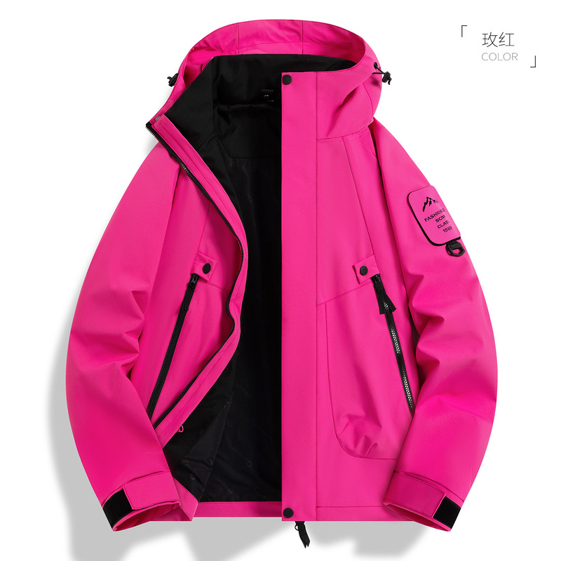 户外机能冲锋衣女款三合一防风防水情侣山系徒步进藏登山服外套男|undefined