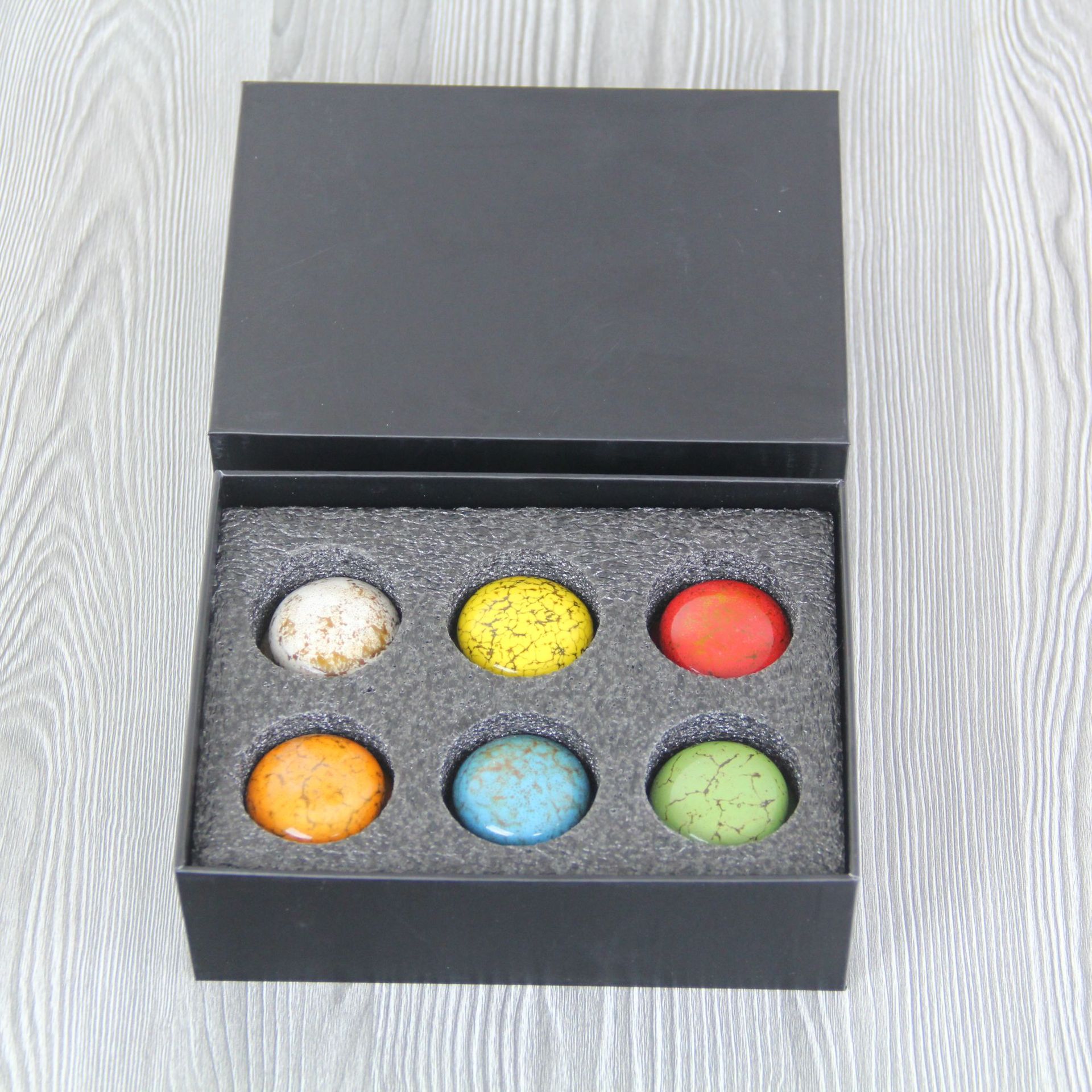 Latas de té Mini latas de cerámica Latas de té de cambio de horno Latas selladas de almacenamiento portátil Latas de yeso de viaje Latas de polvo perfumadas