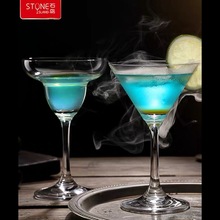 石島水晶雞尾酒杯馬天尼香檳杯酒店酒吧瑪格麗特酒杯6只一套