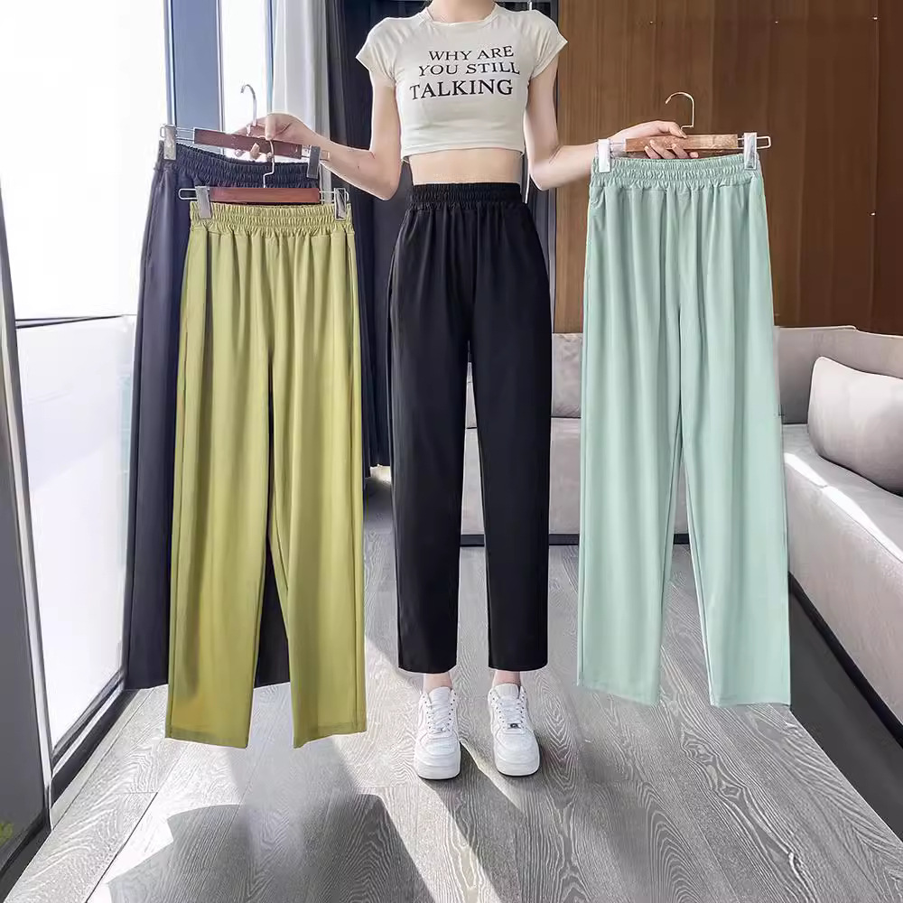 Quick dry silk trousers
