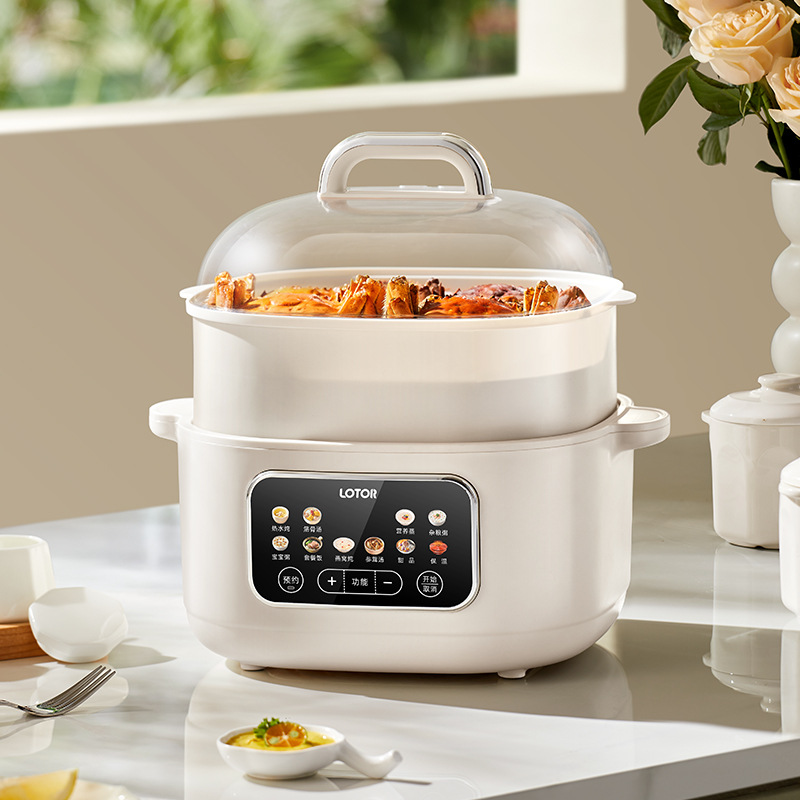 lotor Electric Stew Pot Electric Stew Pot Water-proof Stew Household Automatic Ceramic Small Soup Steaming Electric Stew Pot