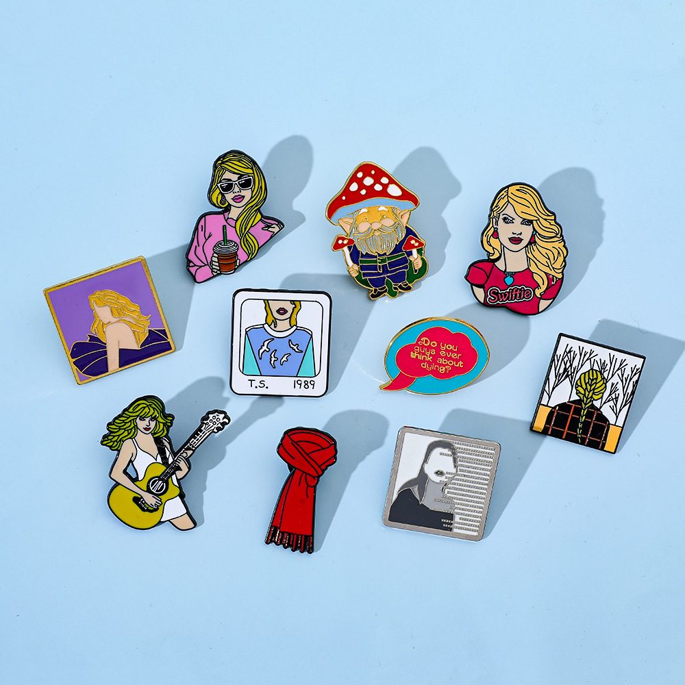 Casual Cartoon Character Alloy Enamel Unisex Brooches display picture 5