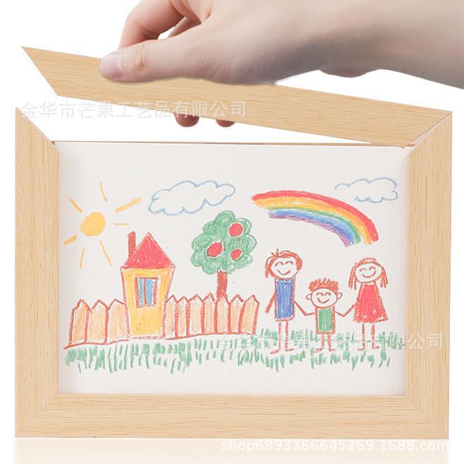 Cross-Border Detachable Magnetic Handmade Photo Frame for Children's Art Painting Storage Multifunctional Frame A5A4A3 Specifications Cross-Border Detachable Magnetic Handmade Photo Frame for Children's Art Painting Storage Multifunctional Frame A5A4A3 Specifications