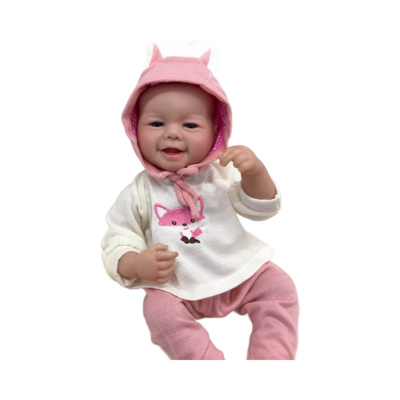 NPK 19 pulgadas muñeca de simulación de mano vivienne 3D piel de seda de sangre venosa puede ver una pieza de cabello