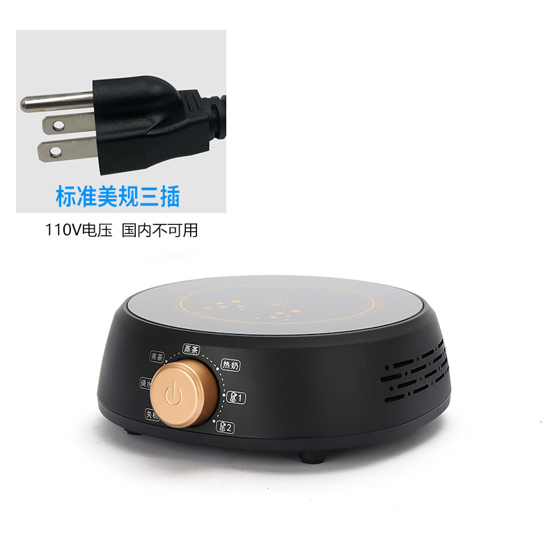110V US-style three-prong plug ceramic teakettle with Ding function, tea brewing pot, mini small smart water boiler tea warmer