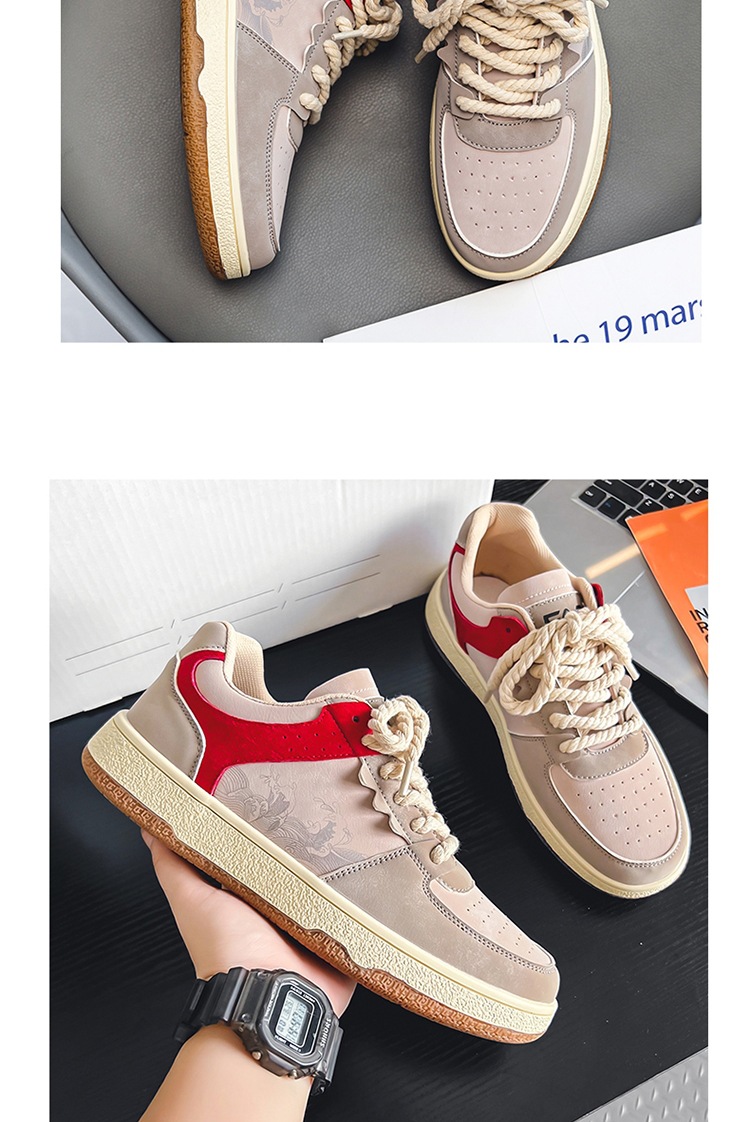 Spring Autumn Trendy Men's Casual New Four Seasons Versatile Breathable Korean Fashion Board Shoes Flat and Lightweight_voghion.com