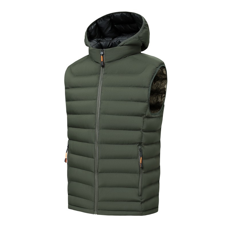 2025 chaleco de algodón de costillas otoño y invierno caliente grafeno sin mangas palpitación clip de algodón comercio exterior transfronterizo al por mayor