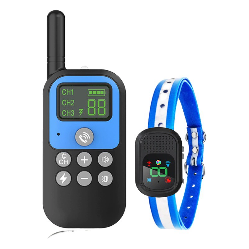 Amazon Лидер продаж 1500m Тренер для домашних животных Пробка для лая Тренер для собак Электрический шоковый ошейник Умный ошейник для собак с дистанционным управлением