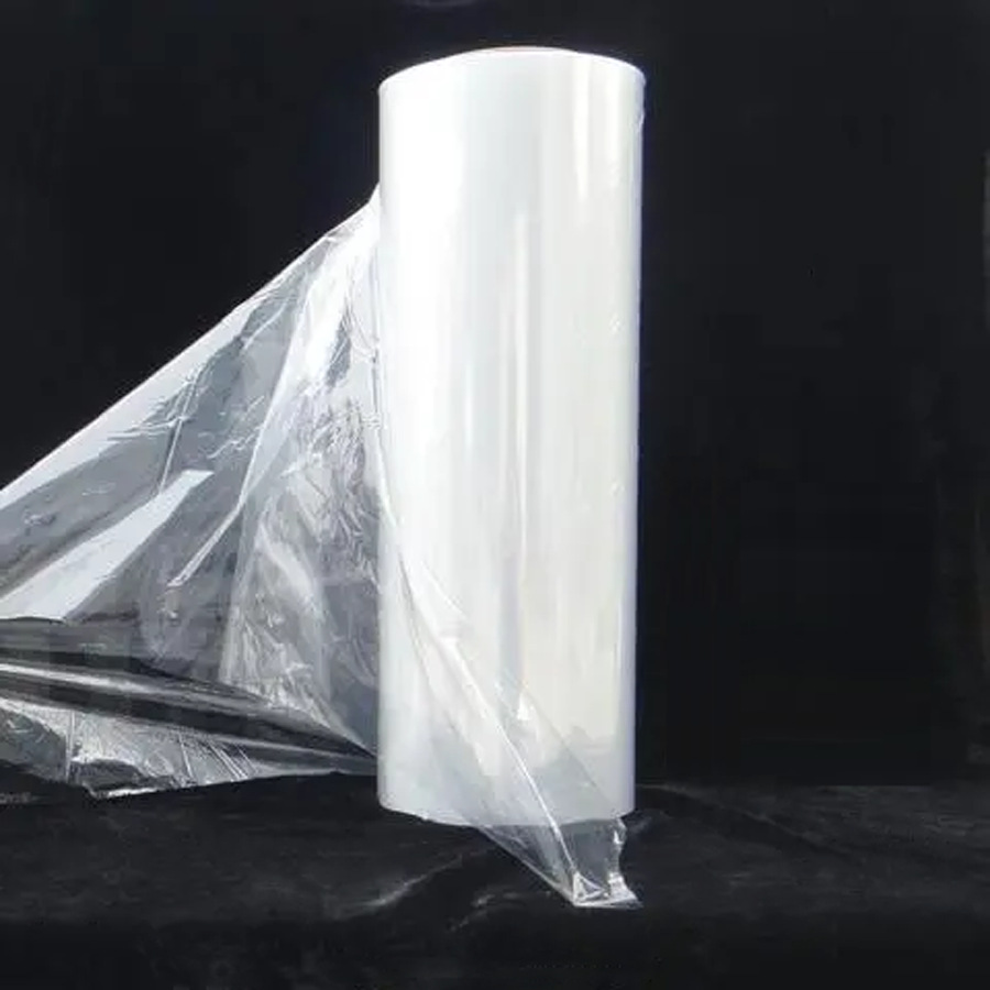 PE收缩膜工厂批发机用透明封口缠绕拉伸膜pe筒膜两头通PE热缩膜