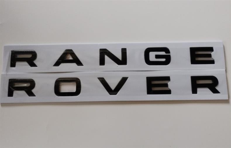 Land Rover emblem, Range Rover Sport hood lettering, English lettering decals, executive edition, Discovery Sport, modified rear emblem