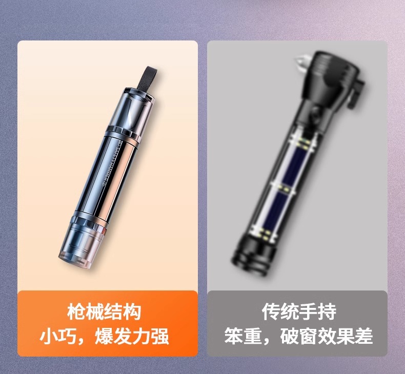 Car Safety Hammer Car Emergency Escape Hammer Multifunctional Safety Belt Cutter Escape Emergency Tool Window Breaking Hammer