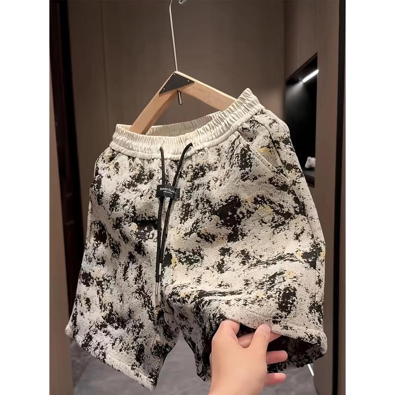 H 30827 Jacquard Loose Five-Point Shorts Jacquard Loose Five-Point Shorts