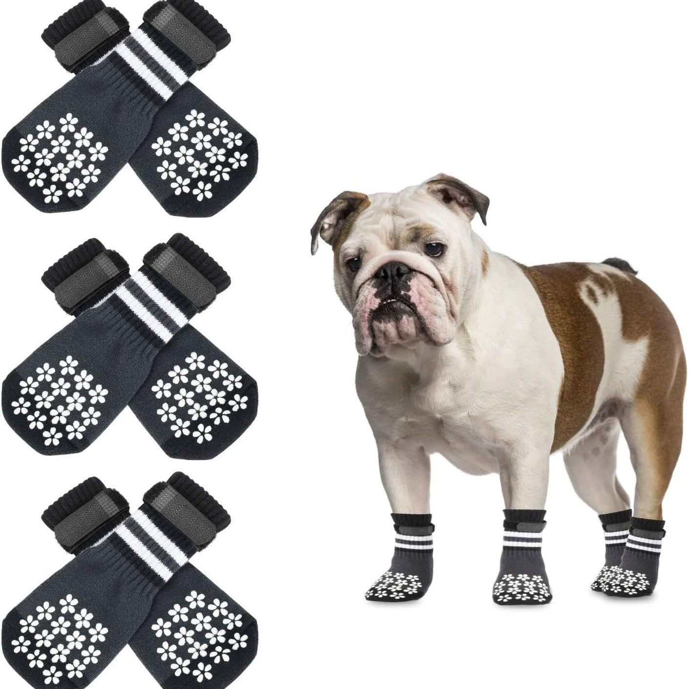 Собачьи носки Тедди средних и малых собак лучше, чем медведи обувь не теплее зимой