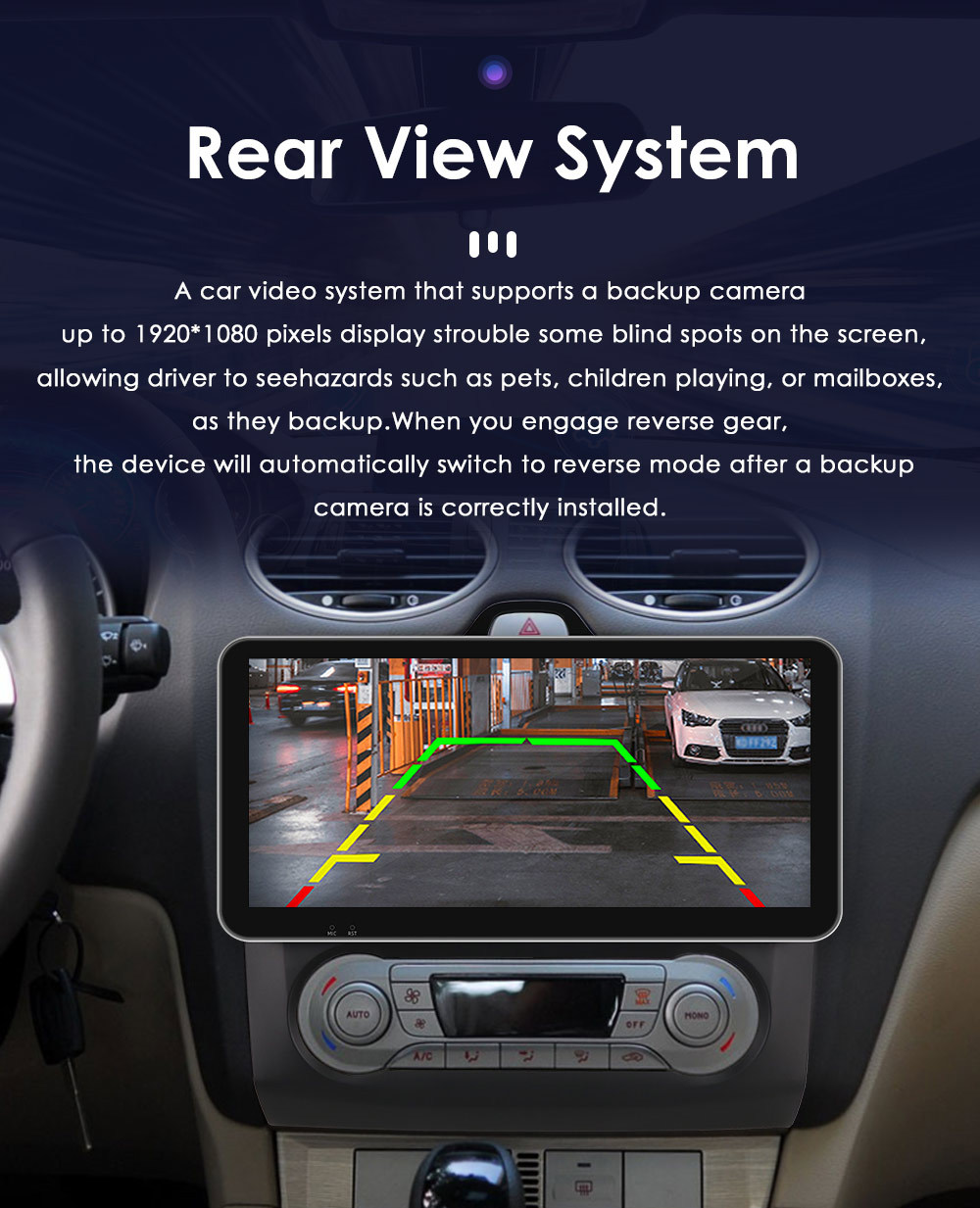 Suitable for 04-11 Ford Focus Android Large Screen Car Navigator with Wireless Carplay